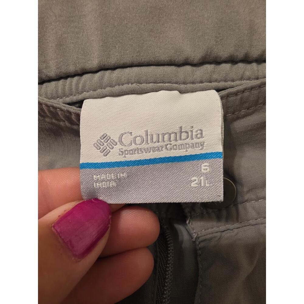 Columbia PFG Capri Pants Gray Hiking Fishing Utility Outdoor Y2K - Picture 6 of 8